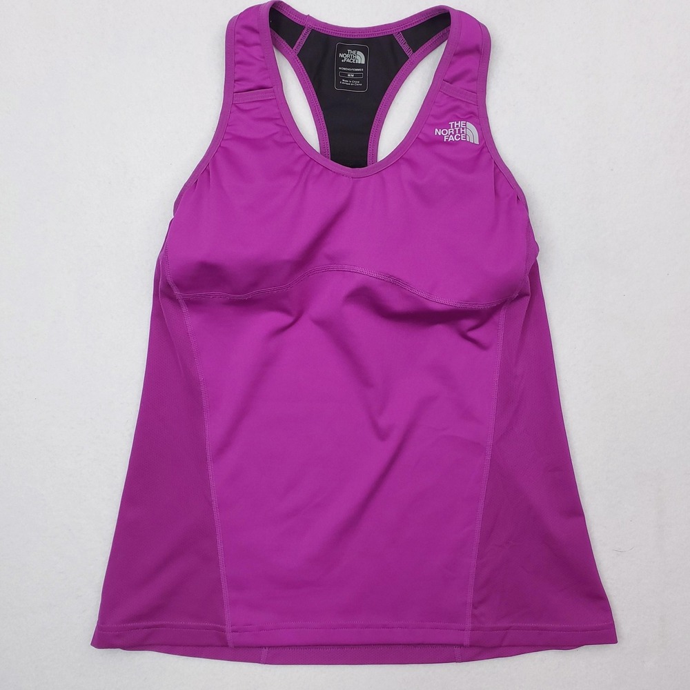 North Face Tank Top Womens Medium Fuchsia VaporWick Athletic Racerback Running‎